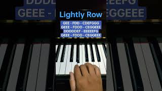 Lightly Row - Easy Piano Tutorial