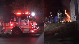 Beaver Dam Rd Brush & Shed Fire 3/17/24 Bristol Twp, PA