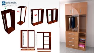 Recomendaciones Para Diseñar Planear o Fabricar un Closet [ Armario Placard ]