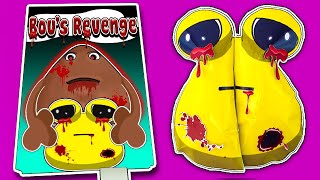 MAKING POU & BOU'S REVENGE 💩LIFE GAME BOOK📚 + (BOU'S SQUISHY PLAY)