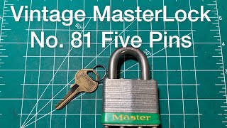 #309 Vintage Master Lock No. 81     five pins