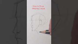 DRAW PROFILE VIEW #arttutorial #art #drawing #mangaart #artist #animeart #pencil #pencildrawing