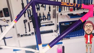 Replacing the rivet nuts mounts on a 90s Retro Scott Superlite |