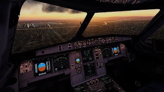 Gorgeous Approach to LAX Cockpit View | X plane 11