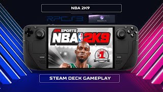 NBA 2K9 RPCS3 - Steamdeck Gameplay - SteamOS - 4K Recording