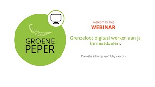 Grenzeloos digitaal werken aan je klimaatdoelen | 26 mei 2021 | Groene Peper