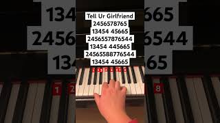 Tell Ur Gf // follow my instagram: jessnotes123 #piano #pianotutorial #pianomusic #laybankz