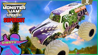 Monster Jam  ADVENTURE | SUPERCUT Ep #7-9 | GRAVE DIGGER & ZOMBIE Face Off Against EL TORO LOCO