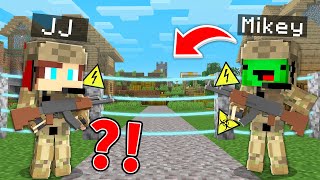 JJ and Mikey Military Guard the Village in Minecraft – Maizen?