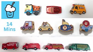 Anime Cartoon Movie Wooden animals vehicles Coca Cola Truck Vehicles collection