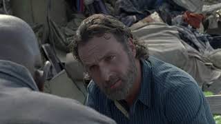 Fear The Walking Dead S4E1 - Rick Grimes visits Morgan | Junkyard scene