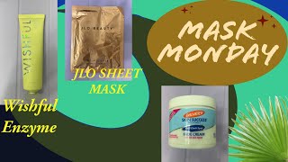 Mask Monday❤️JLo Sheet Mask❤️Palmers Fade Cream ❤️Wishful Yo Glow Scrub #maskmondayladies