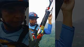 tandem first fly paragliding Puncak Bogor #paralayang #paragliding #bogor