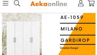 Aeka Milano 4 kapalı Dolap Kurulum Aekaonline Alışveriş Yorumu