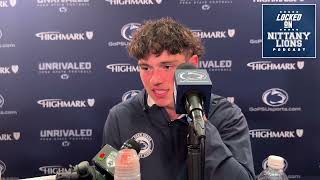 Penn State QB Drew Allar talks offense's record-setting day and 56-0 win over Kent State