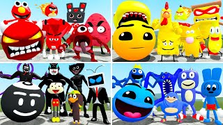 WHICH COLOR IS STRONGER? from ALL 3D SANIC CLONES MEMES in Garry's Mod!?? (BFDI, TADC, BLUEY)