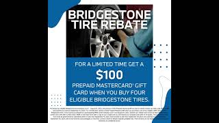 Time for new tires? Check out our Summer Tire Rebate happening now until August 31st, 2024.