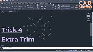 Trick4 -  Extra Trim- AutoCAD     ترك 4 - قص العناص بطريقة سريعة  - اوتوكاد