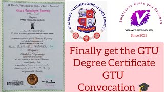 GTU Degree Certificate takes how much time in post | GTU Degree certy Look | Bachelor Certificate