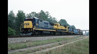 JACKSONVILLE TRAINS PART 1 DEC. 28, 1990 AMTRAK - CSX - FLORIDA EAST COAST - NORFOLK SOUTHERN