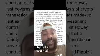 xrp not a security!! #crypto #xrp #xrpnews #cryptocurrency #cryptonews