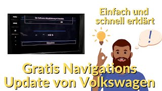 Gratis Navigationsupdate von Volkswagen 2024 - Am Beispiel des Navigationssystems Discover Pro