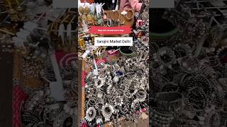 Sarojini Nagar Market Delhi Oxidised Jewellery Collection. #sarojininagar #shorts #trending #viral