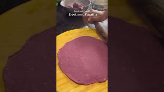 Beetroot Paratha - check ingredients in comments or description