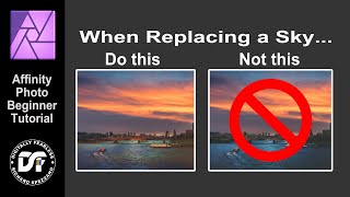 Sky replacement Affinity Photo tutorial