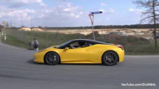 Supercars Accelerating Loud  C6 Z06, 458, V12 Vantage, Ultima GTR, Manhart Racing M3 Biturbo