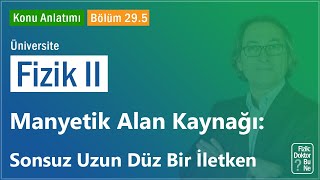 Üniversite Fizik II - Bölüm 29.5 Manyetik Alan Kaynağı: Sonsuz Uzun Düz Bir İletken