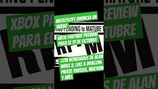 BOMBASO 💥 NUEVO EVENTO Xbox Partner Preview para el 17 de octu