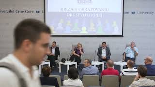 Moderatorka Bojana Šolaja - Javna tribina „Kriza u obrazovanju - društvo u krizi"