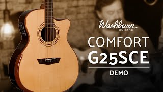 Acoustic Guitar Demo:  Washburn Comfort G25SCE