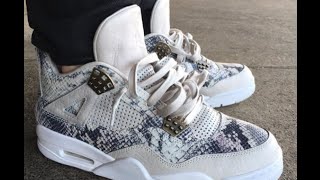 20ft Python Equals 1 Pair 😏| Unboxing Air Jordan 4 PRM Pinnacle Snakeskin | In-Depth W/ On foot