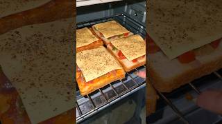 Bread pizza at home | #breadpizza #shorts