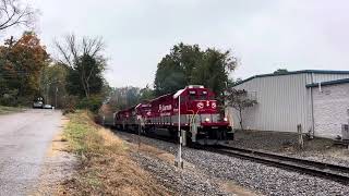 KXCG SD40-2 7181 Leads Turn CC01-01 on 11/1/24