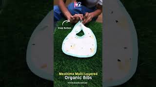 Mealtime Multi Layered Organic Bibs For Your Tiny Toddler I KICKS AND CRAWL