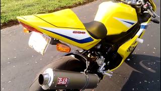 2005 Suzuki GSXR 600 walk around and exhaust