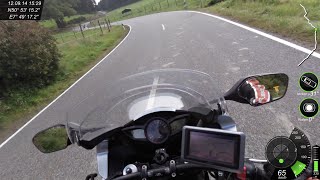 VFR1200 on Company Tour 2014 part five on road L279