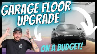 Best CHEAP GARAGE FLOORING for a showroom look! DIY