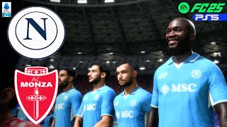 EA Sports FC 25 - PS5 4K - Napoli Vs Monza - Serie A 2024-25, 6ª Giornata