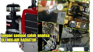 mengatasi air radiator bercampur oli mesin