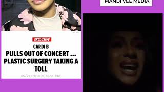 Cardi B Backs Out of Concert Due to Complications from Breast Job & Liposuction