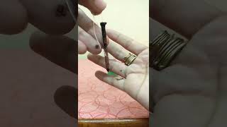 Chemical reaction between copper sulphate solution and iron nail | displacement reaction | #shorts