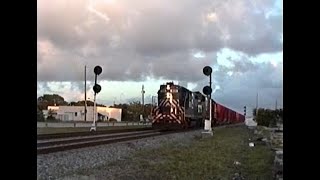 FEC - AMTRAK - TRI-RAIL TRAINS Fort Lauderdale Dec 23, 1990 - Jan 19, 1991 Part 1