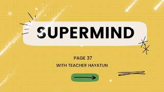 Year 1  Supermind page 37