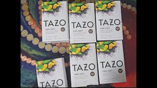 TAZO Tea Bags For a Bold Flavored Black Highly Caffeinated Tea Earl Grey Unboxing