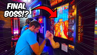 Over The Top!? | Arm Wrestling Arcade Machine Gameplay 💪