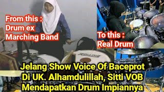 Jelang Show Voice Of Baceprot Di UK. Alhamdulillah Sitti VOB Mendapatkan Drum Impiannya